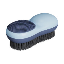 Spazzola per la pulizia blu con setole morbide, manico lungo, multifunzione per scarpe e fessure, ideale per la casa, i tappeti e il bucato – 1