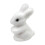 Figurină iepuraș de Paște, îmbrăcată în spumă, albă, 8,7 cm 1