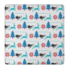 Julefestduk til firkantede bord på 90x90 cm – elastisk kant, krøllfri, flott for høytidsfeiringer og beskyttelse