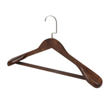Cintre à épaules larges en bois massif, 40 cm (15,75 po), cintres en bois de haute qualité pour costumes homme et femme, style vintage, pour