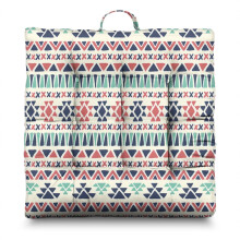 Coussin de méditation bohème 56 cm, coussin de sol carré en velours hollandais pour le yoga et la lecture