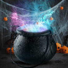 Halloween-noitakattila LED-sumuttimella ja kelluvalla