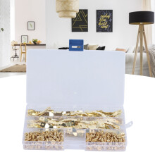 100pcs Sawtooth Hangers with 200 Screws for Frames & Decor