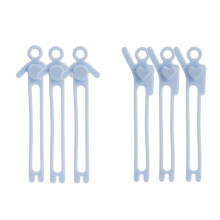 Lot de 6 attaches réutilisables pour câbles d'écouteurs, chargeurs de téléphone et câbles d'ordinateur – Organisateur de câbles portable