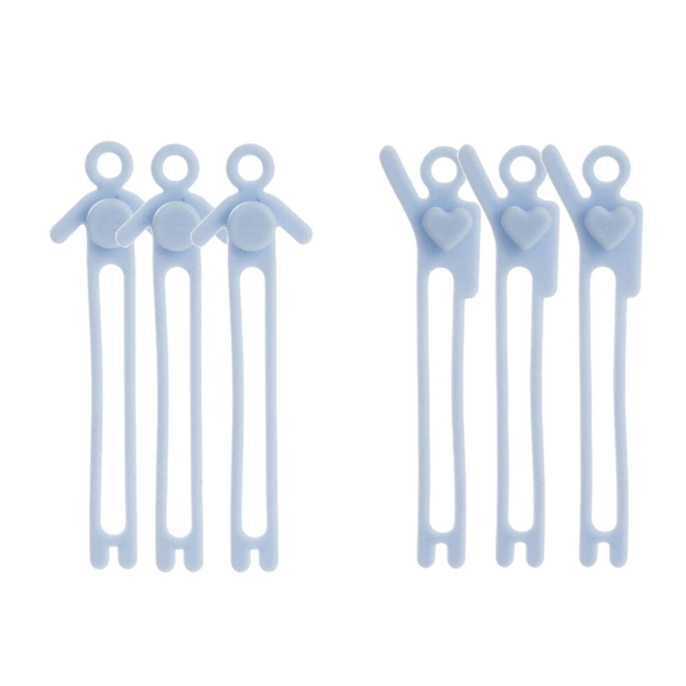 6Pcs Reusable Cable Straps For Earphones, Phone Chargers, Computer Cords Â Portable Cord Organizer For Travel, Office & Home (Compatible With All 9489952968025