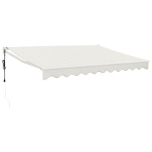 vidaXL Elektrische Markise mit Kurbel Creme 3,5x2,5 m