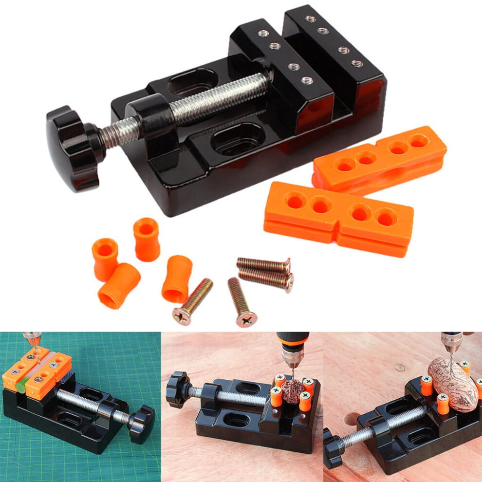 Mini Table Vise Under $5, Aluminum Alloy, Flat Clamp For Drill Press & Engraving Â Portable Multi-Purpose Clamp, Compatible With Hobbyist & Diy 9448483130721