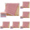 16"x25" Cotton Kitchen Dish Towels, 6-Pc Bulk Set, Dark Red 1