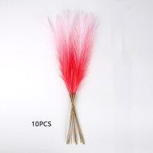 Gothic Pampas Grass Artificial Flowers 10 Bundles Pink 21.7
