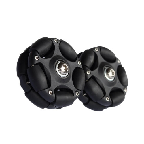 58 mm foldbare, omnidirektionelle hjul til cykelentusiaster, sort