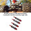 2 Paar Aluminium RC-Stoßdämpfer 1/10 Rot Silber 3