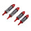 2 Paar Aluminium RC-Stoßdämpfer 1/10 Rot Silber 10