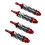 2 Paar Aluminium RC-Stoßdämpfer 1/10 Rot Silber 11
