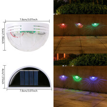 Solar Wall Lights, Waterproof Outdoor Patio/Garden/Yard Lights, Auto Dusk-to-Dawn, Decorative Wall Mount – Compatible with Standard Solar Panels