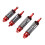 2 Paar Aluminium RC-Stoßdämpfer 1/10 Rot Silber 12