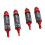 2 Paar Aluminium RC-Stoßdämpfer 1/10 Rot Silber 13