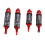 2 Paar Aluminium RC-Stoßdämpfer 1/10 Rot Silber 8