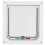 Cat Lock Security Flip Door Plastic Small Pet Gate White L 1