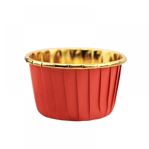 Große Maffin Cup Roll-up Cupcake-Förmchen, Gold Silber Kuchenförmchen, Maffin Backförmchen 2