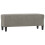 VidaXL vidaXL Sitzbank Hellgrau 100x35x41 cm Samt 1