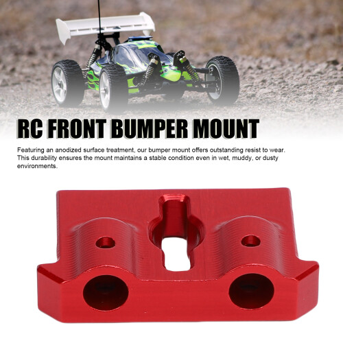 Aluminium RC Frontstoßfängerhalterung für Ascent 1/18 Rot 2