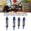 2 Paare 1/10 Vorder-/Hinterstoßdämpfer Blau/Silber RC 3