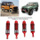 RC-Stoßdämpfer-Set Slash 4x4 1/10 Rot-Aluminium 5