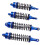2 Paare 1/10 Vorder-/Hinterstoßdämpfer Blau/Silber RC 12