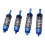 2 Paare 1/10 Vorder-/Hinterstoßdämpfer Blau/Silber RC 16