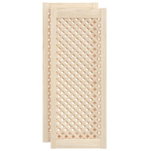 vidaXL Schranktüren 2 Stk. Gitterdesign 39,5x99 cm Massivholz Kiefer
