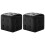 VidaXL vidaXL Pouf 2 Stk. Schwarz 30x30x30 cm Samtstoff 1
