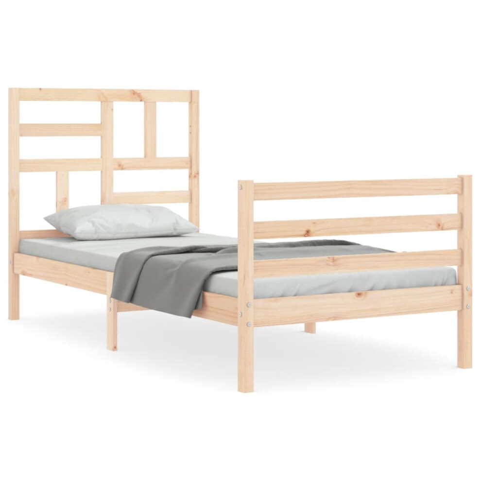 Vidaxl Bed Frame Without Mattress 100X200 Cm Solid Wood