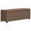 VidaXL vidaXL Bank mit Staufach 116 cm Braun Polyester 1