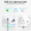 6-Pack Nylon Braided USB-A to Lightning Cables (6FT & 10FT), 3A Fast Charging & Data Sync, Compatible with iPhone/iPad 2