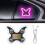 LED Butterfly Car Light Solar USB Rechargeable RGB Auto 6