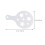 8 Pcs White Baking Stencils Plastic Stencils For Cake Decorating 7