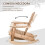 Outsunny Sillón Mecedora de Madera Marrón 77 x 94 x 97 cm 4