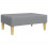 VidaXL vidaXL Fußhocker Hellgrau 77x55x31 cm Stoff 1