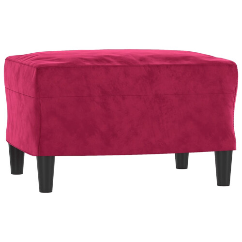 VidaXL vidaXL Fußhocker Weinrot 60x50x41 cm Samt