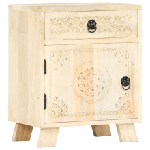 (40 x 30 x 50 cm) vidaXL Bedside Cabinet 40x30x50 cm Solid Mango Wood