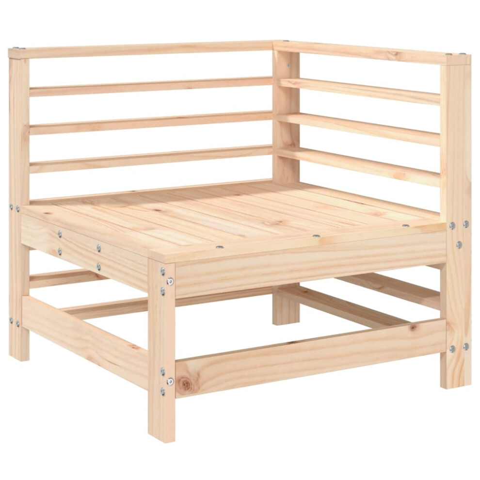 Vidaxl Garden Corner Sofa Solid Wood Pine