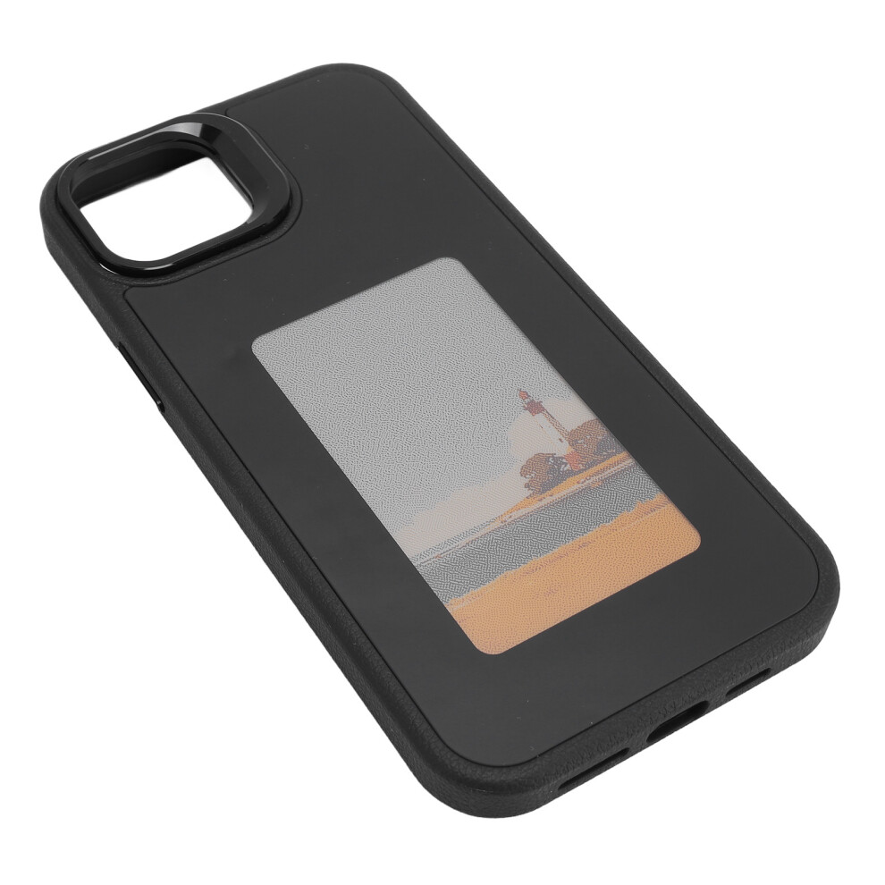 Ink Screen Phone Case For Iphone 15 Plus, Aluminum Alloy, Nfc Black 6941391760309