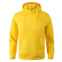 (S, Beige) Unisex Adult Men's Basic Plain Hoodie Jumper Pullover Sweater Sweatshirt Thermal