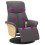 VidaXL vidaXL Massagesessel mit Fußteil Grau Kunstleder 1