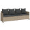 VidaXL vidaXL Sonnenliege mit Kissen Hellgrau Poly Rattan 1