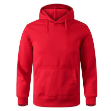 (S, Beige) Unisex Adult Men's Basic Plain Hoodie Jumper Pullover Sweater Sweatshirt Thermal
