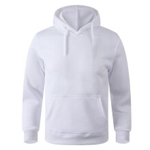 (S, Beige) Unisex Adult Men's Basic Plain Hoodie Jumper Pullover Sweater Sweatshirt Thermal