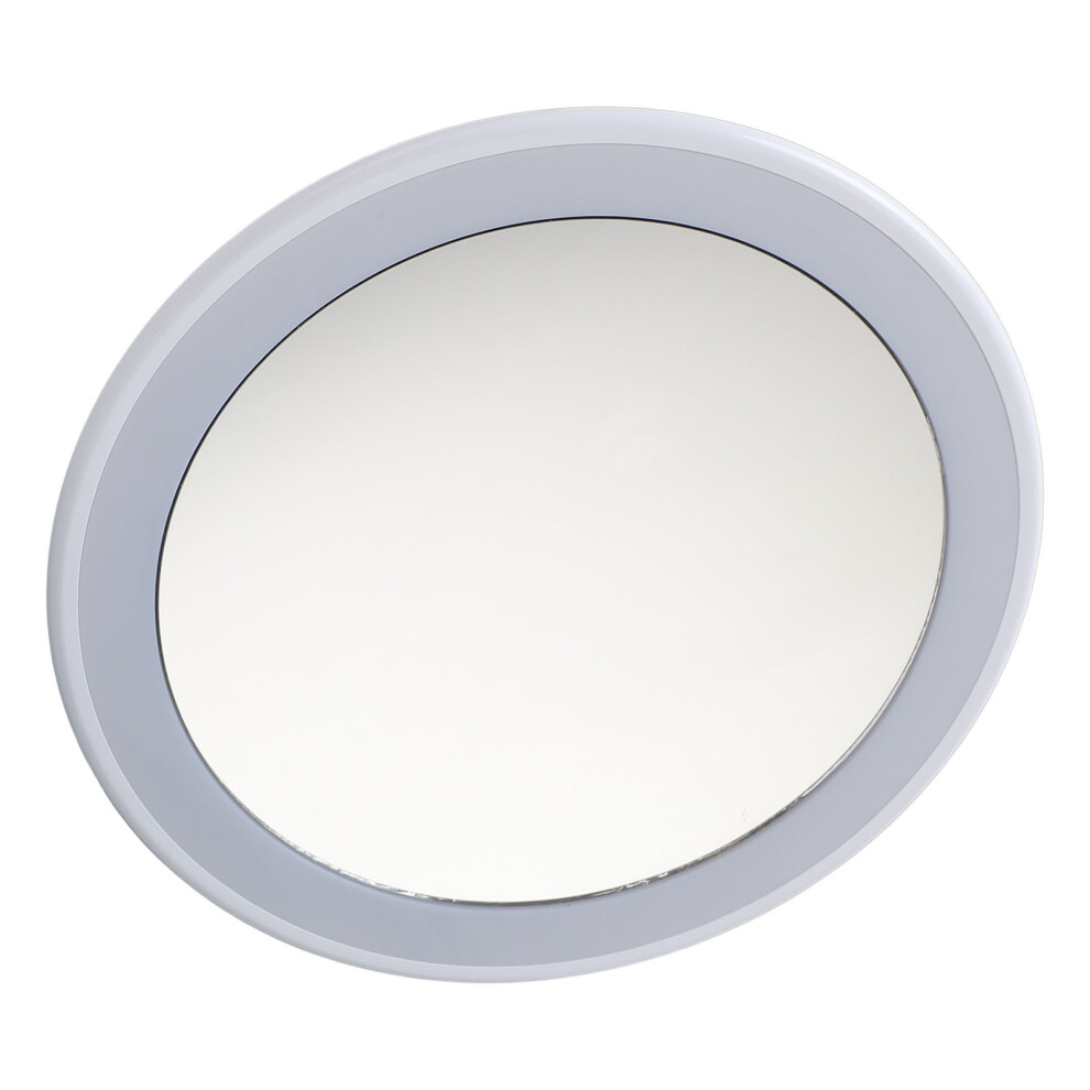 10X Magnifying Lighted Makeup Mirror with 360 Rotation & Suction Cup, 18.3x14.5cm
