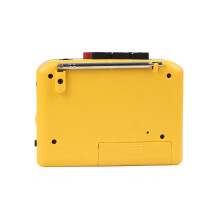 Tonivent Tragbarer Kassettenspieler zu MP3, Gelb, 3,4x8,6x12 cm