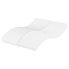 vidaXL Schaumstoffmatratze Weiß 140x210 cm Härtegrad H2 H3